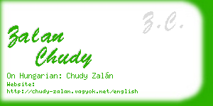 zalan chudy business card